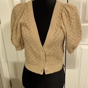 New with tags, Alice and Olivia beaded cardigan size M